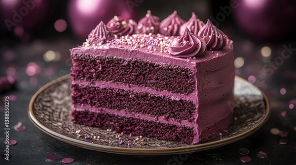 Obraz Elegant Purple Cake #20