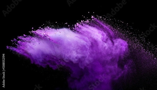 Obraz Generated image of hyper realistic background with a spray of purple color