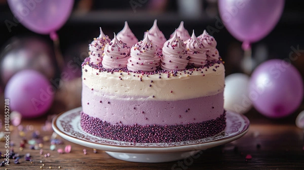 Obraz Elegant Purple Cake #3