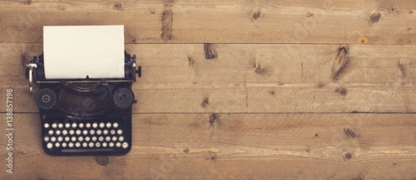 Fototapeta retro typewriter header