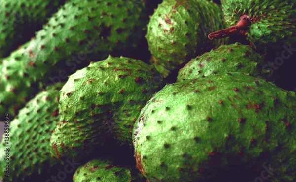 Obraz close up of fresh fruit for juice, can used magazine cover