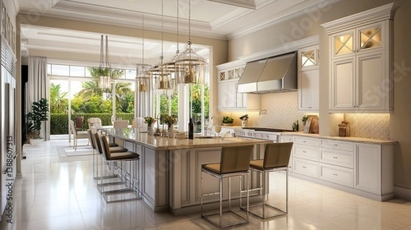 Obraz Rustic kitchen with an empty cookie jar