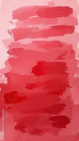 Fototapeta  A serene abstract watercolor artwork featuring soft red hues blending seamlessly into a white background. The gentle wash of color creates an elegant and modern aesthetic, perfect for various design 