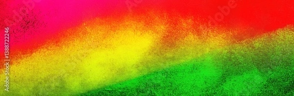 Fototapeta Dynamic Splash of Colorful Powder in Vibrant Rainbow Hues Captured in Motion