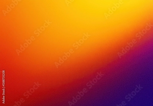 Fototapeta Colorful Gradient Blending From Warm Yellow to Deep Purple with Soft Focus Effect