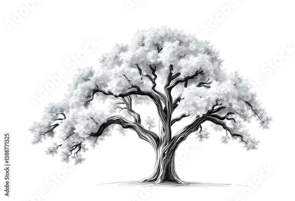 Obraz silhouette of a tree