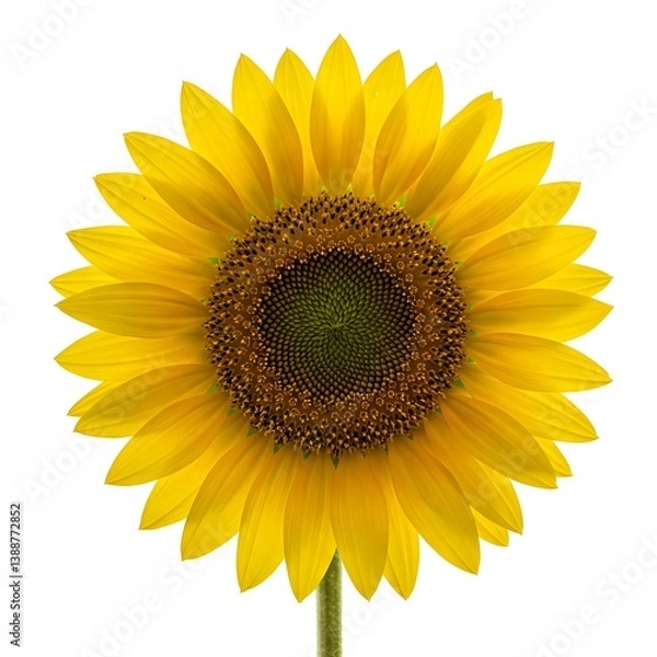 Obraz sunflower isolated on white background