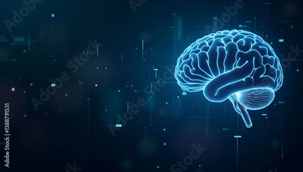 Fototapeta Visualizing the Trade War's Impact on AI: Advancements in Machine Learning, Data Analytics, and Global Collaborations - A Modern Photo Stock Concept for Business Media