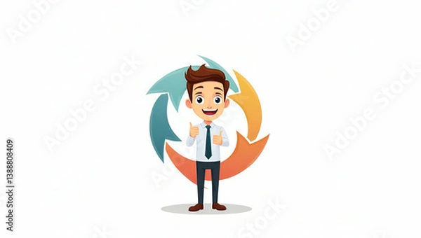 Fototapeta Boosting Sustainability: How Flat Circular Economy Investments Drive Upcycled Materials, Closed Loop Systems, and Brand Efficiency in Modern Marketplaces