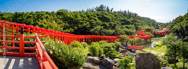 Obraz Takayama Inari Shrine in Ushigatacho, Tsugaru, Aomori, Japan