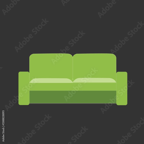 Obraz sofa isolated on white background