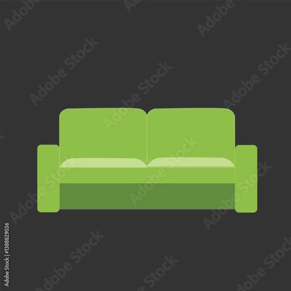 Obraz sofa isolated on white background