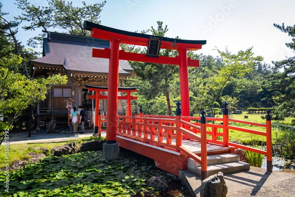 Obraz Takayama Inari Shrine in Ushigatacho, Tsugaru, Aomori, Japan