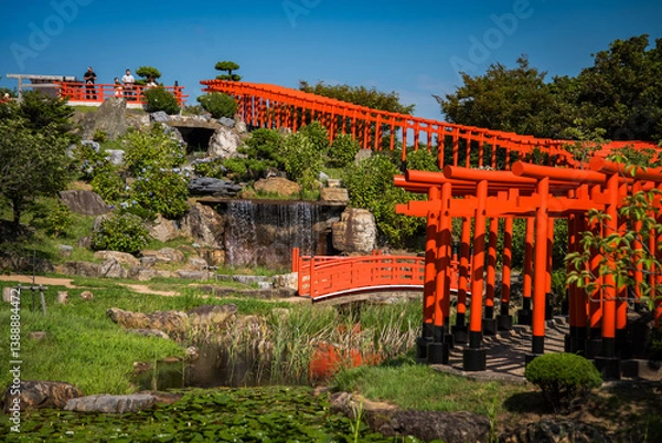 Obraz Takayama Inari Shrine in Ushigatacho, Tsugaru, Aomori, Japan