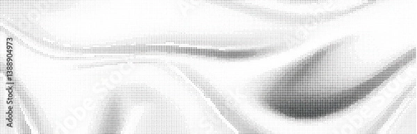 Fototapeta Abstract grunge halftone pattern. Black and white vector illustration	