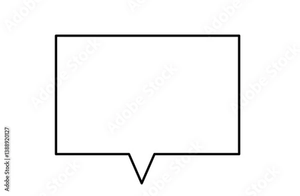 Fototapeta 四角の吹き出し