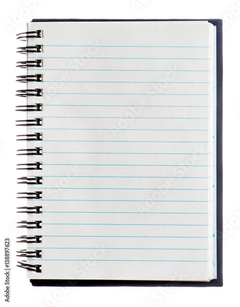 Fototapeta Note book on white background.