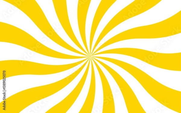 Fototapeta Abstract explosion with Sun ray radial beam sunrise. Funky ray elements, circle motifs. Sunset light retro design. Vintage sunrays swirl sun beam pattern. Swirl texture with stripes,striped background