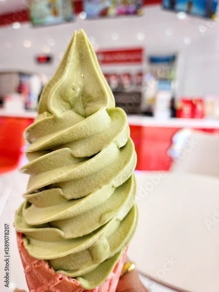 Obraz Ice cream in crispy cones