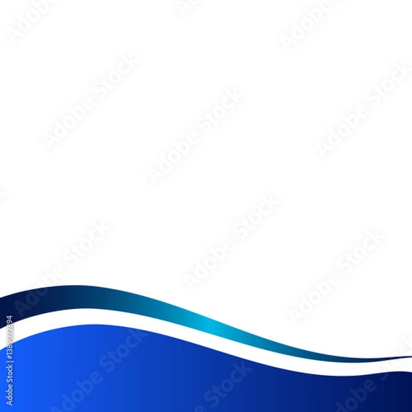 Obraz Modern Gradient Wavy Footer