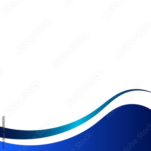 Obraz Modern Gradient Wavy Footer
