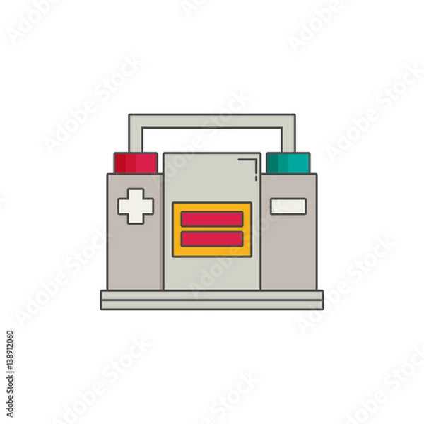 Fototapeta Vector car battery icon