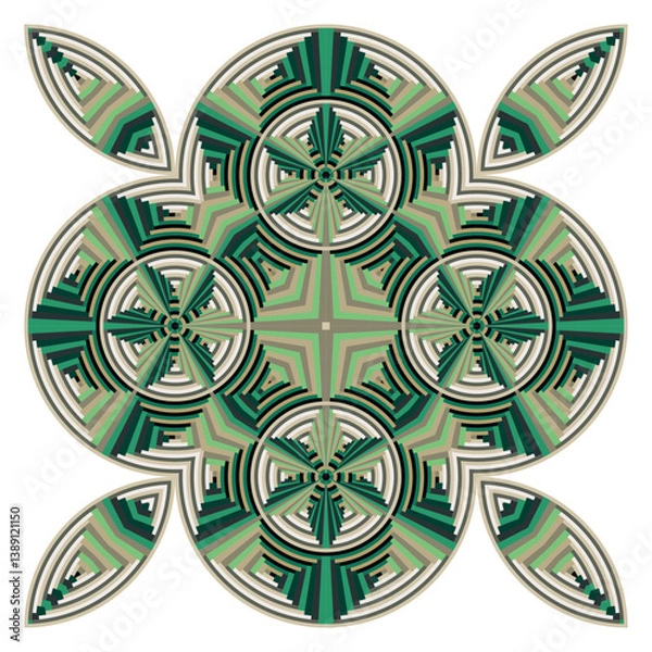 Fototapeta creative op art pattern, modern graphic background, vector design element