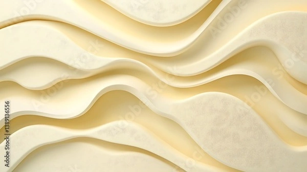 Fototapeta Abstract cream wavy background texture. (1)