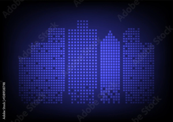 Fototapeta Abstract background with building cityscape
