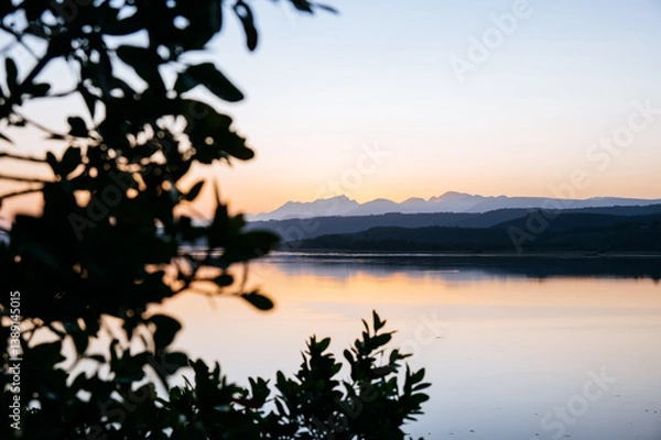Obraz Lake view with mountains