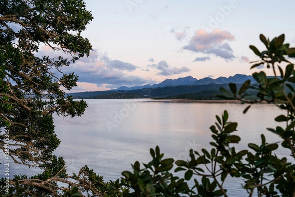 Obraz Lake view with mountains