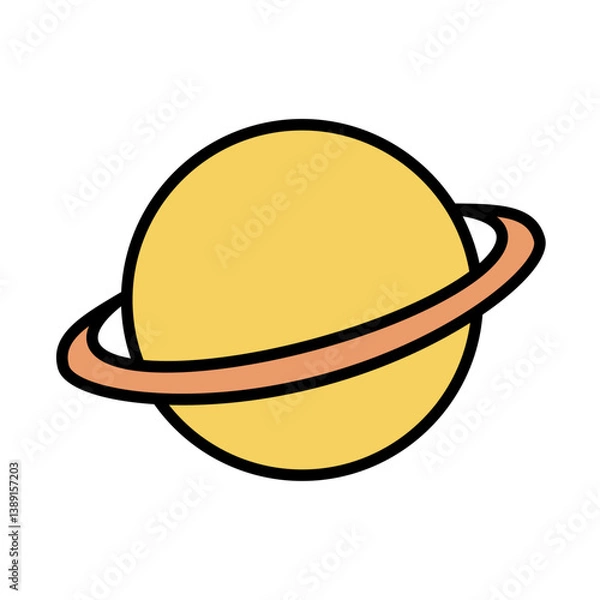 Fototapeta planet icon	