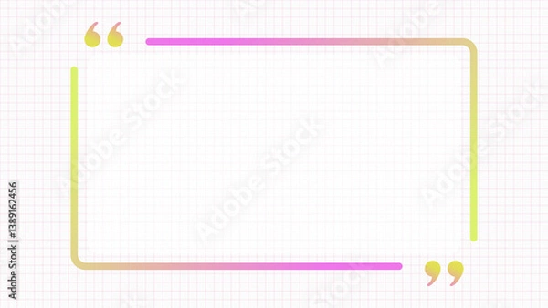 Fototapeta グリッドの背景（白背景）とフレームのイラスト