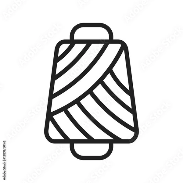 Fototapeta Thread icon vector image. Suitable for mobile apps, web apps and print media.