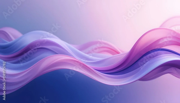 Fototapeta Big Neon Wave Background