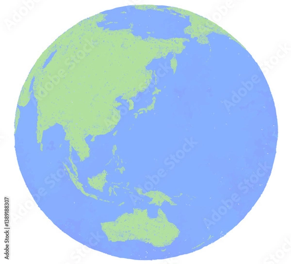 Obraz 地球のイラスト　色鉛筆