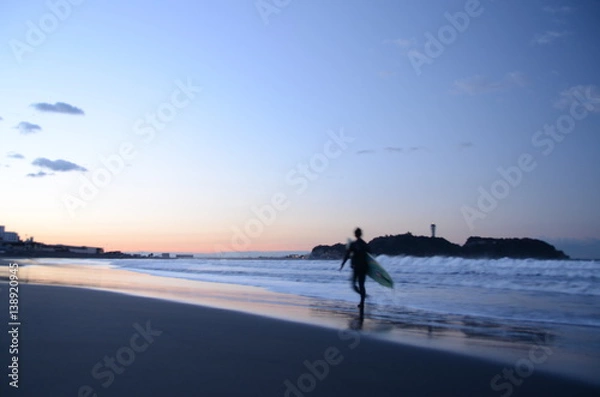 Fototapeta 江ノ島の朝日