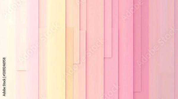 Obraz Abstract pastel pink and yellow vertical stripes background. (1)