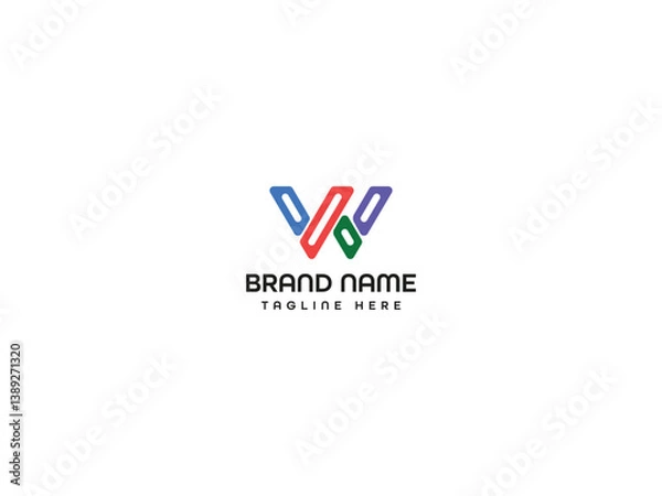 Fototapeta Business modern monogram letter logo design