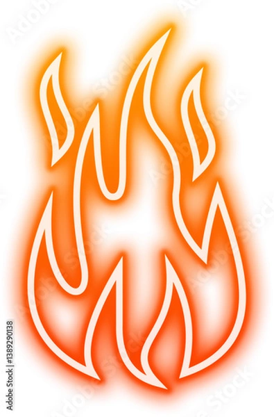 Obraz Neon Fire Sign