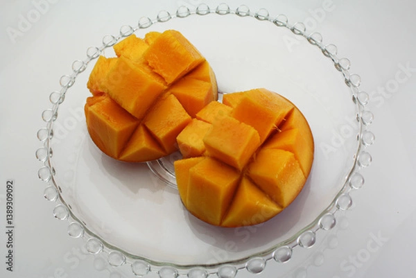 Fototapeta カットしたマンゴー