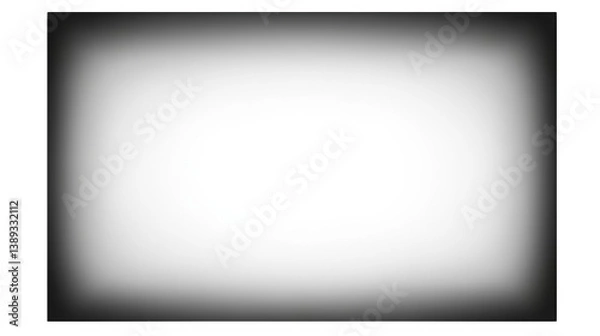 Fototapeta Abstract Black And White Border Frame Design On Transparent Background Illustration