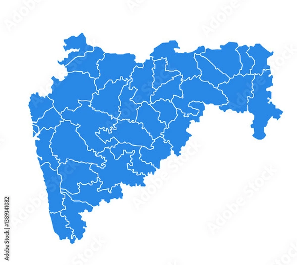 Fototapeta MAHARASHTRA state map