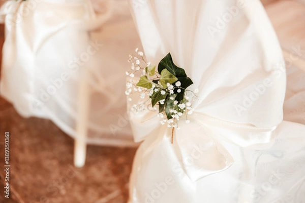 Fototapeta Carefully chosen details set the tone for a day to remember. Each element adds to the atmosphere of love, elegance, and moments that will be cherished forever