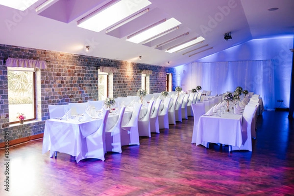 Fototapeta The room is a vision of elegance — every detail thoughtfully placed, creating a space filled with love, beauty, and the promise of a celebration that will last a lifetime.