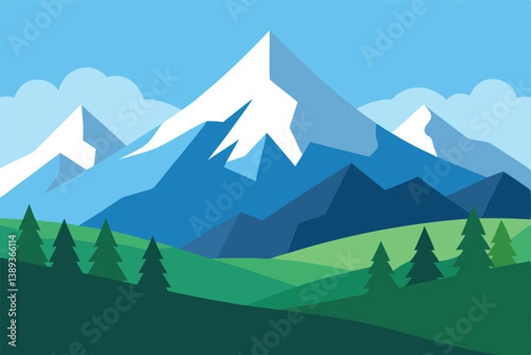 Obraz mountain landscape in the mountains