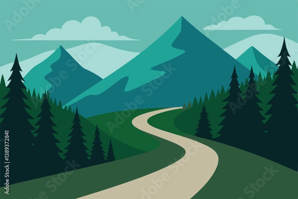 Obraz mountain road in the mountains