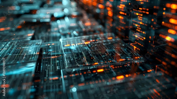 Fototapeta abstract technology background
