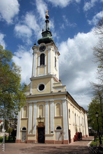 Fototapeta Orthodox Temple of the Assumption of the Blessed Virgin Mary in Zrenjanin, Serbia