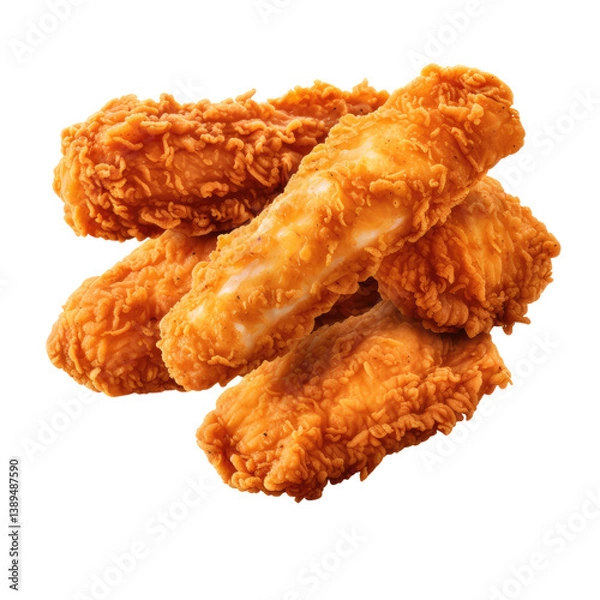 Obraz Chicken Wings Isolated on White